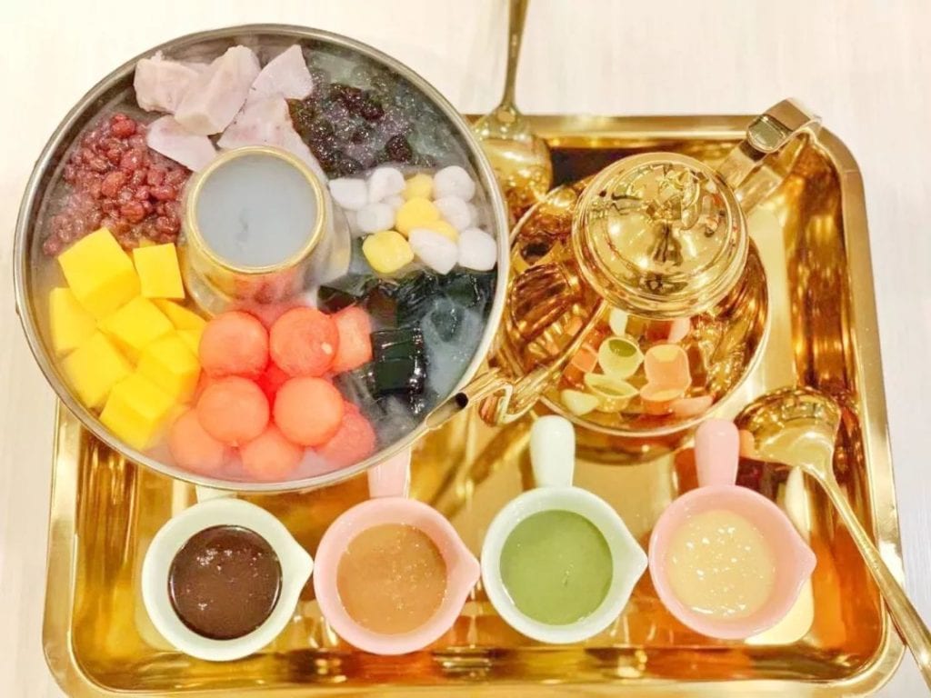 【法拉盛 | 520爱甜品 & If Cha一夫茶】火爆抖音"糖水捞火锅"来啦!伙同彩虹千层|芒果肠粉+果茶王者组CP咯
